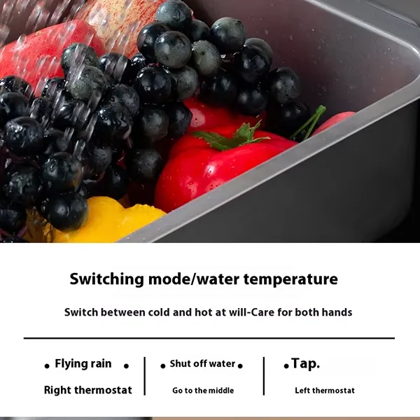 Digital Display Pull Out Waterfall Kitchen Faucet-8