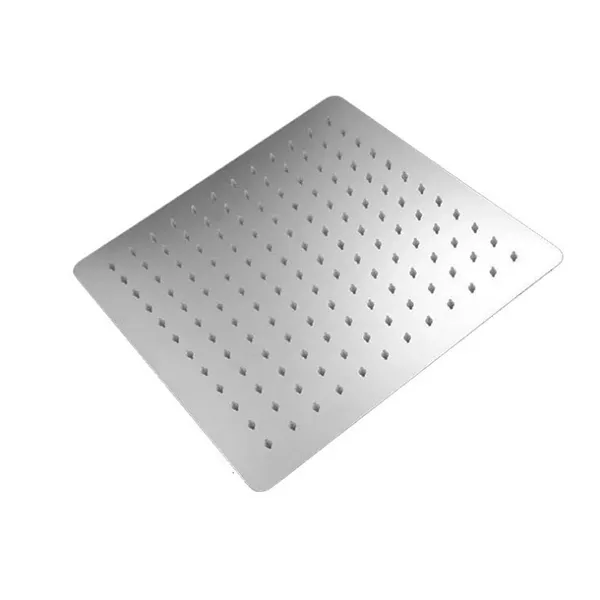 Rectangular Square Chrome Rainfall Over Rain Shower Head-1