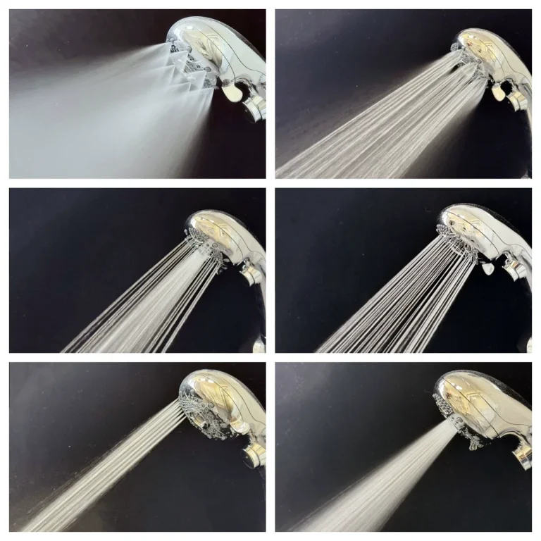 High Pressure Shower Head with 6 Spray Modes for Comfortable Shower Experience