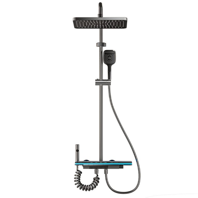 Rain shower, handheld, bidet sprayer, smart digital display.